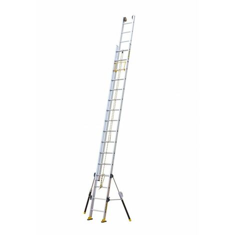 Centaure – Échelle coulissante 2 à corde 16 barreaux – Hauteur 8,10 m – Aluminium ultra résistant – Charge maximale 575 kg – Usage professionnel intensif