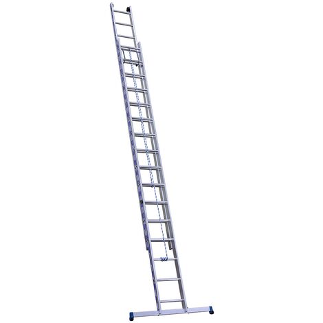 Centaure – Échelle coulissante 2 plans à corde – Longueur déployée 5,95 m – Hauteur d'accès 6,85 m – Charge maximale 150 kg – Conforme norme EN 131