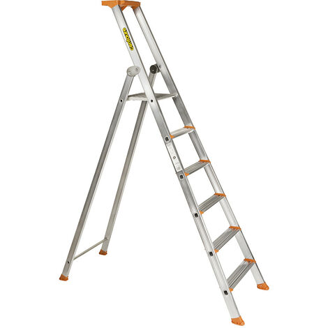 Centaure - Escabeau aluminium professionnel 6 marches hauteur d'accès maxi 3,35 m - PRO 54
