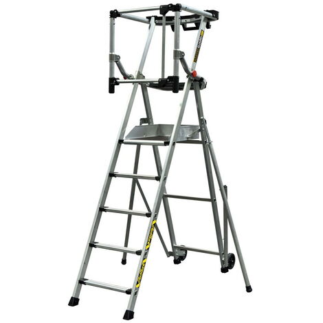 Centaure – Plate-forme roulante 5 marches à hauteur fixe 1.20m – Charge maximale 150kg – Système Lock In pour accessoires – Conforme norme PIRL