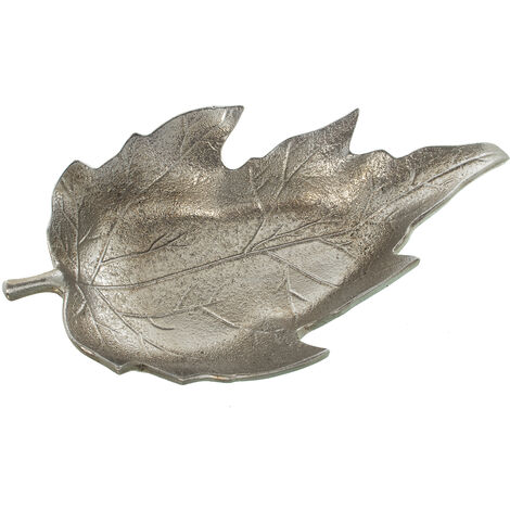 Center Ceramic Leaf Silber 52x31x9cmpour alle Stile, um dem Haus eine Note zu verleihen