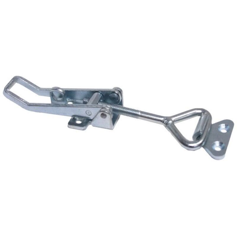 Centered latch - Large model - Zinc finish - Lockable - Reception hook included
