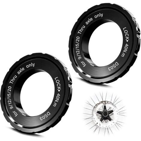 Centerlock-Set mit 2 Sicherungsringen für Shimano-Fahrradbremsscheiben – Centerlock-Werkzeug – Bremsscheibe für Shimano – 44 x 26 x 8 mm – Fahrradnabenadapter