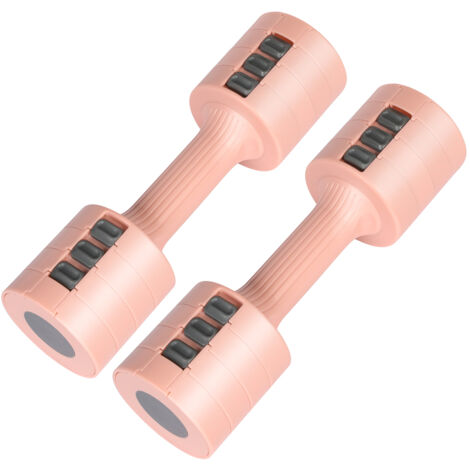 Centra A Pair Of 1KG To 2.5KG Adjustable Dumbbells With Metal Weight Pink