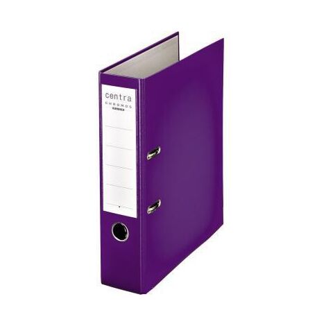 CENTRA Ordner Centra Chromos 80mm DIN A4 Werkstoff: Kunststoff Material der Kaschierungaußen: Plastik Material der Kaschierung innen: Papier violett