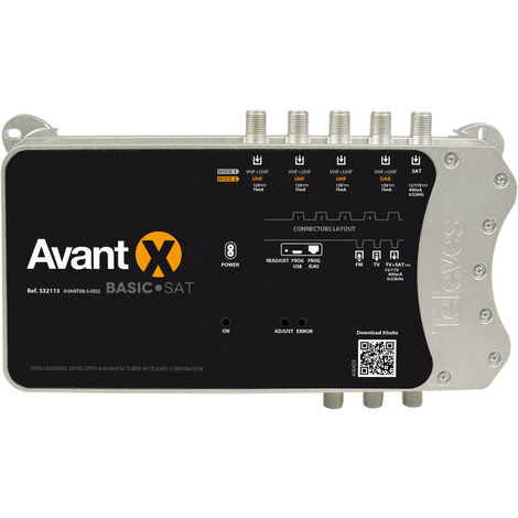 Central programable AVANT X Basic para terrestre y satélite