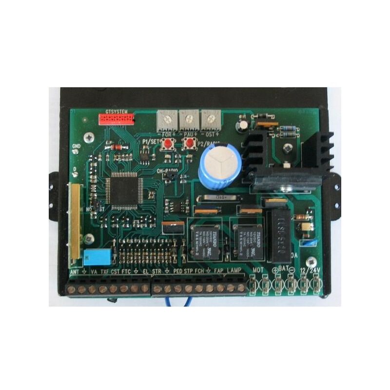 Prastel - Centrale avec auto apprentissage pour 2 moteurs 12/24 Vdc, version carte seule