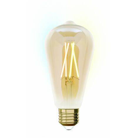 Centrale Brico Ampoule Led intelligente edison ambre E27 806LM variation blanc+intensité, IDUAL