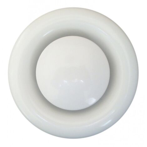 CENTRALE BRICO Bouche d'extraction acier laqué Diam.16.4 cm