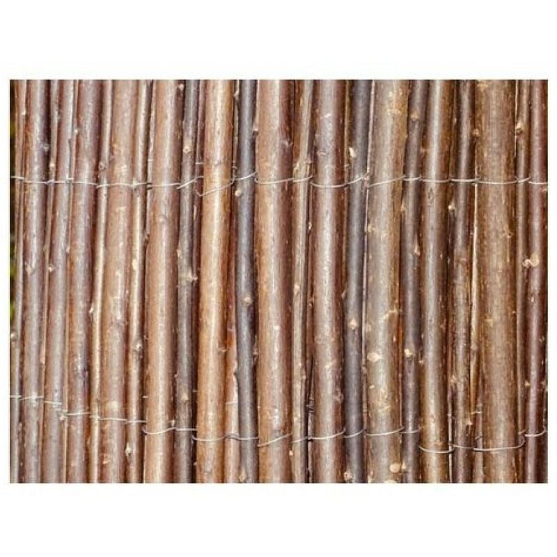 Canisse osier Premium brun à occultation moyenne, H.1.5 x L.3 m - Centrale Brico