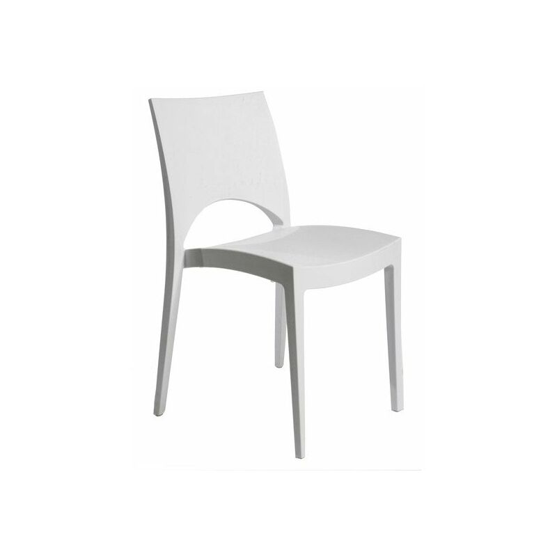 Centrale Brico - Chaise De Jardin En Résine Paris Greenpol Blanc