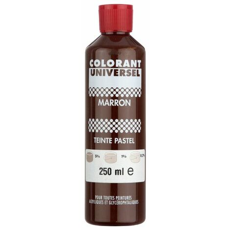 Colorant Universel Pour peinture jusqu'a 10 Litres - 25ml – Made in France  - ROUGE VIF - 069 : : Bricolage