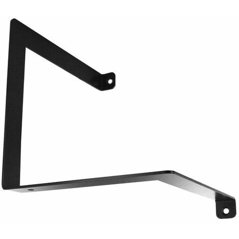 CENTRALE BRICO Equerre Parenthèse Acier Epoxy Noir, H.15 X P.15 Cm