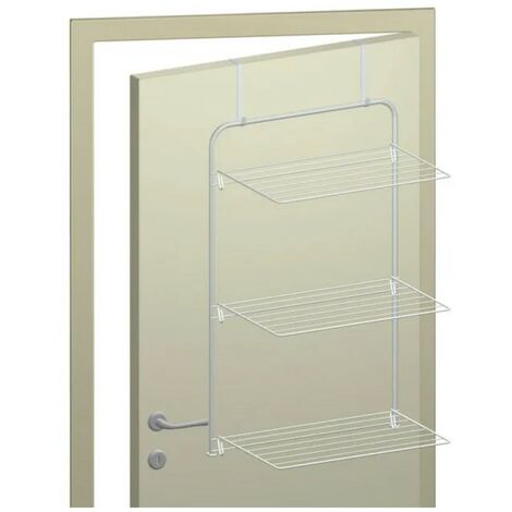 Centrale Brico Etendoir à suspendre en acier blanc, Azure, H.87 x P.34 cm