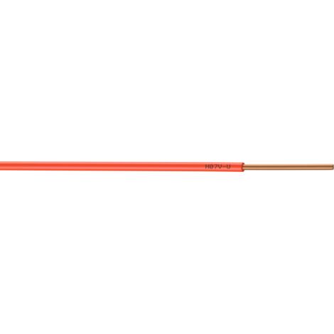 CENTRALE BRICO Fil électrique 1.5 mm² h07vu, en couronne de 100M orange
