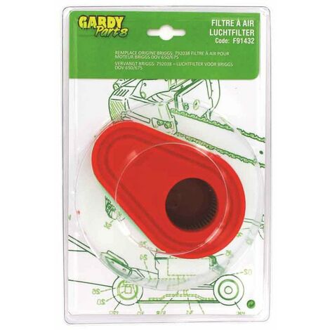 CENTRALE BRICO Filtre à air adaptable B&S pour DOV. Remplace origine: 790388, 792038