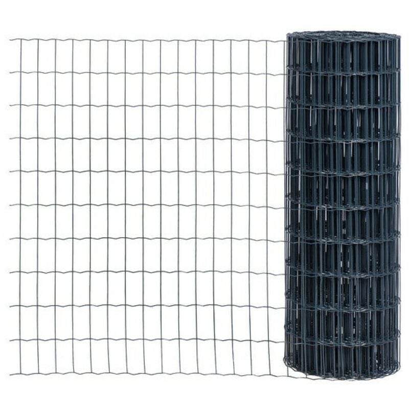 Centrale Brico - Grillage Gris Maille Soudé 100X50 mm - h. 180 l. 25 m