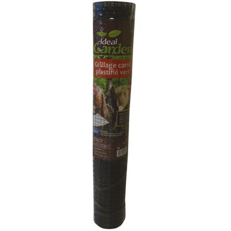 CENTRALE BRICO Grillage pour animaux soudé vert, H.0.5 x L.3 m, maille H.19 x l.19 mm