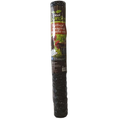 CENTRALE BRICO Grillage pour animaux triple torsion vert, H.1 x L.3 m, maille H.13 x l.13 mm
