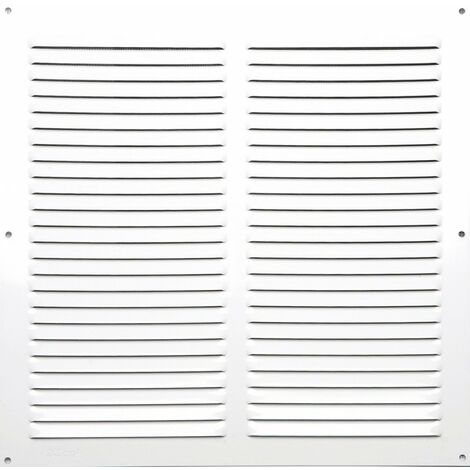 CENTRALE BRICO Grille d'aération aluminium laqué, L.30 x l.30 cm