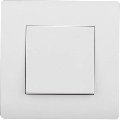 CENTRALE BRICO Interrupteur va-et-vient complet Basic, blanc