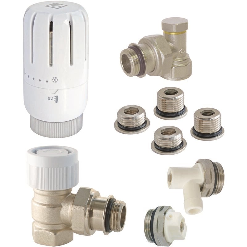 Somatherm For You - Kit radiateur thermostatique compact T301 équerre universel