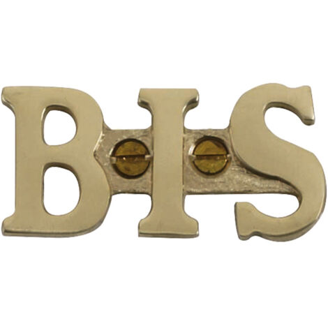 CENTRALE BRICO Lettre bis en laiton poli H.5.1 x l.3.5 cm