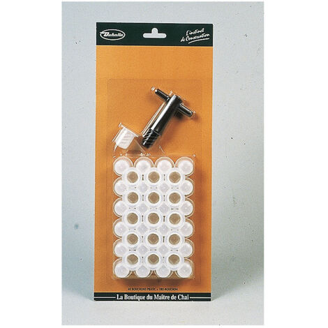 Centrale Brico – Lot de 40 bouchons en silicone avec tire bouchon – Pour bouteilles de vin – Étanchéité optimale – Réutilisables et durables