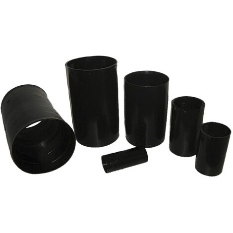 Centrale Brico – Manchon noir pour gaine TPC – Diamètre 40 mm – PVC lisse pour raccordement durable – Applications enterrées