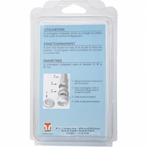 CENTRALE BRICO Manchon prolongateur en pvc à coller / à visser, mâle / mâle, D.32