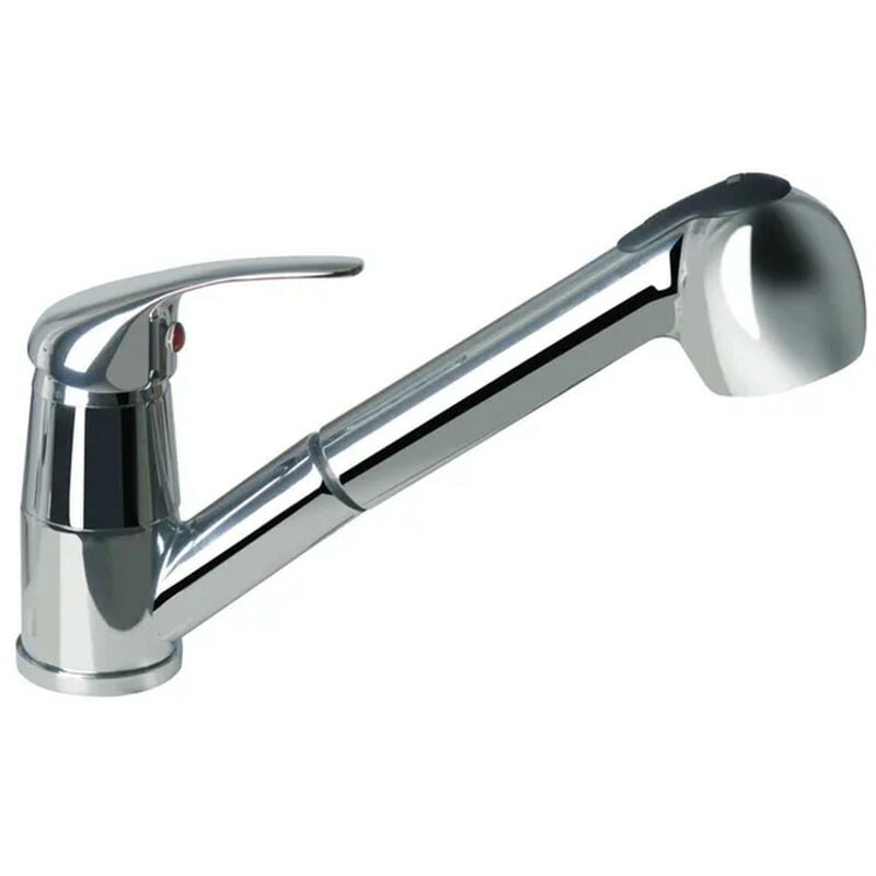 Centrale Brico - Mitigeur de cuisine avec douchette en laiton chromé Nerea