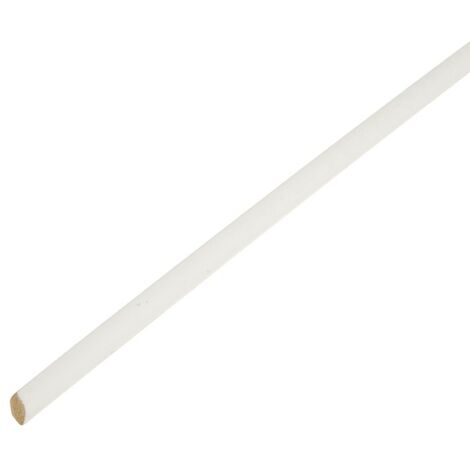 Baguette d'angle arrondie en pin petits nœuds 30 x 30 mm Long.2,4