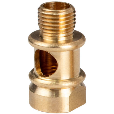 CENTRALE BRICO Raccord passe-fil TIBELEC, laiton, or