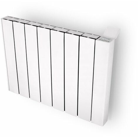 Centrale Brico – Radiateur à inertie pierre 2000 W – Horizontal blanc pour pièces jusqu'à 20 m² – Thermostat électronique – Programmation hebdomadaire