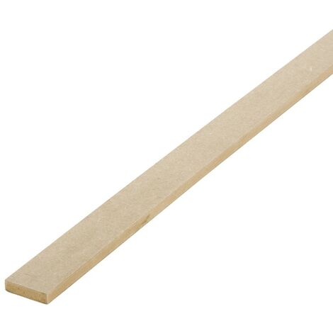 Centrale Brico – Tasseau médium (MDF) raboté 10 x 40 mm – Longueur 2.44 m – Surface lisse pour projets d'intérieur – Facile à couper et manipuler