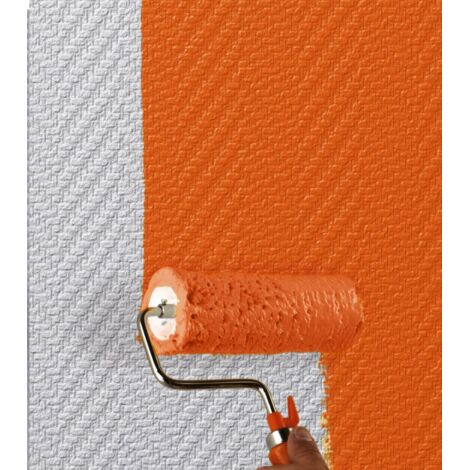 Centrale Brico – Toile de verre chevron 145 g/m² – Largeur 1 m – Longueur 25 m – Classement feu B-s1, d0 – Pour murs peu abîmés - 25mx100cm