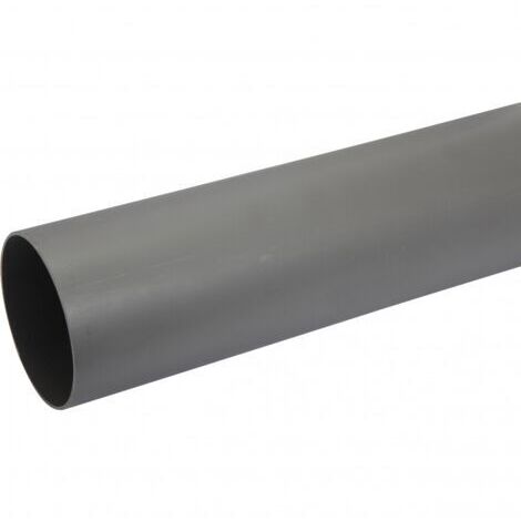 Centrale Brico – Tube d'évacuation PVC 100mm – Longueur 1m – Construction durable pour évacuation eaux usées – Compatible systèmes d'évacuation