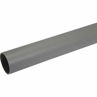 Tube PVC Compact 4 Mètres Diamètre 125 NF - Pour Canalisation Et évacuation - Livré Coupé En 2 Longueurs De 2 M Avec Raccords