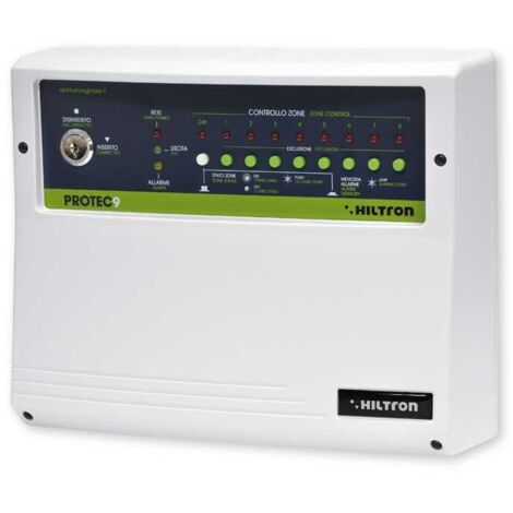 Centrale d'alarme Hiltron PROTEC9 – Alimentation 230V – 7 zones de protection – Boîtier ABS IP30 – Contrôle via application