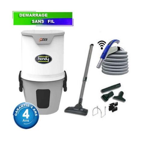 Centrale d'aspiration SACH VAC HANDY - Garantie 4 ans - Surface jusqu’à 200 m² - Set de nettoyage