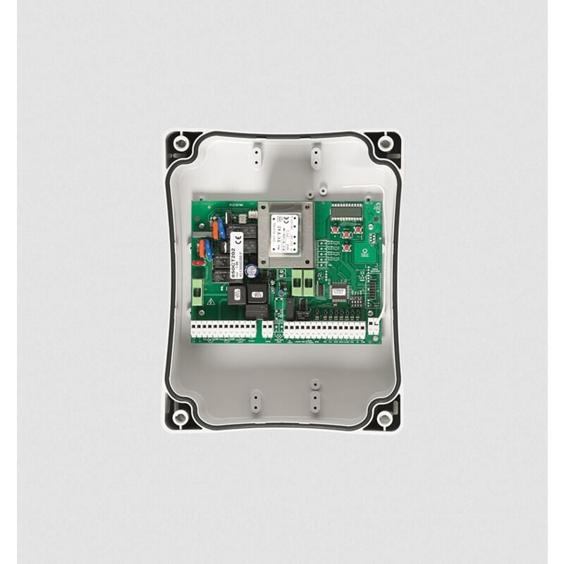 900CT202 Centrale de commande pour deux moteurs de portails battants, 230 Vac, avec embrayage électronique et ralentissements
