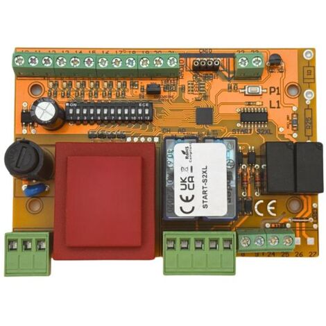 Centrale de commande 230Vac pour rideaux métalliques et barrières parking – Alimentation 230V – Commande séparée – STARTS2XL – Nologo