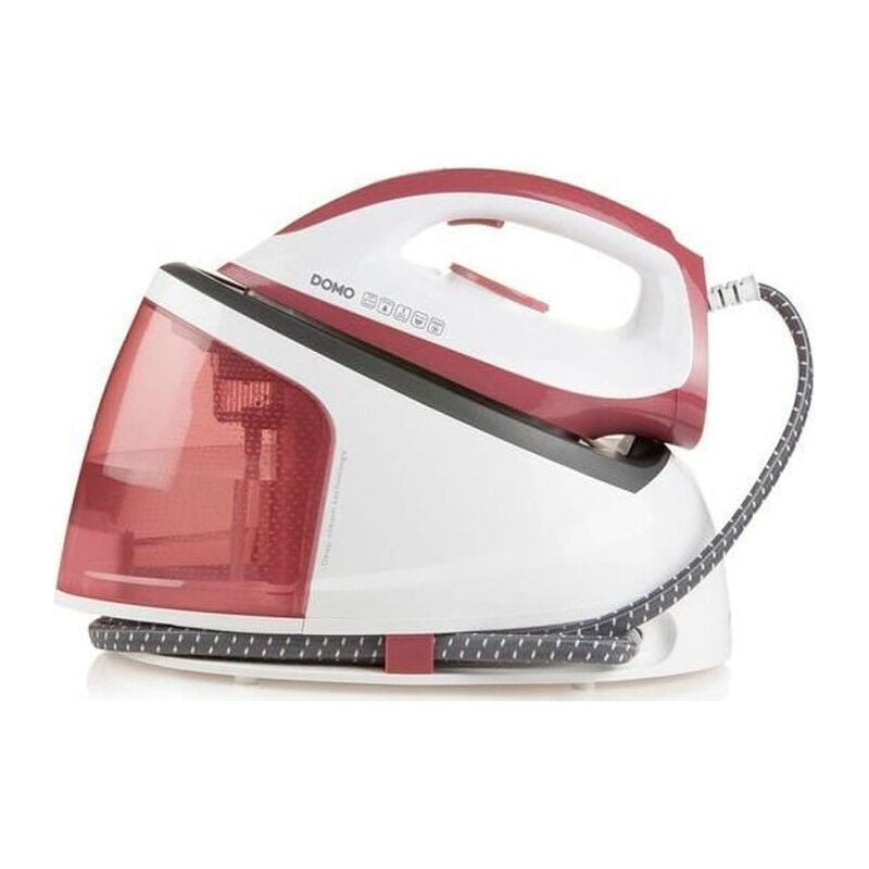 DO7114S - Fer a repasser a centrale vapeur - 5 bar - Vapeur continue 120g/min - Reservoir deau 1,2L - Semelle ceramique - Domo