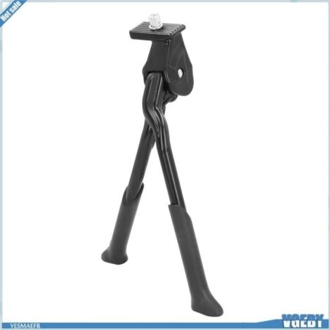 Centrale Double Jambes Béquille Vélo Réglable en Hauteur en Alliage d' Aluminium