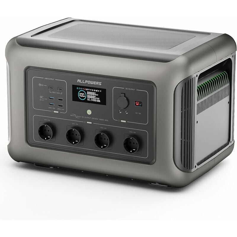 Allpowers - Centrale électrique portable, générateur solaire, stockage d'énergie mobile pour camping-car, maison, alimentation de secours, camping,