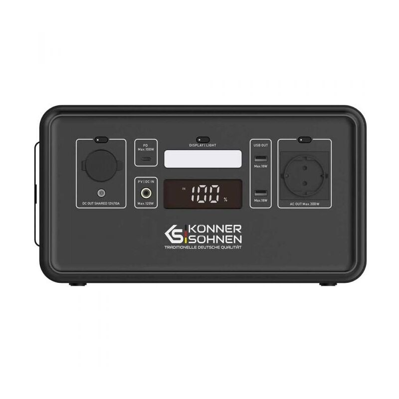 Könner&söhnen - Centrale électrique portable, 300W - Könner Söhnen ks 300PS