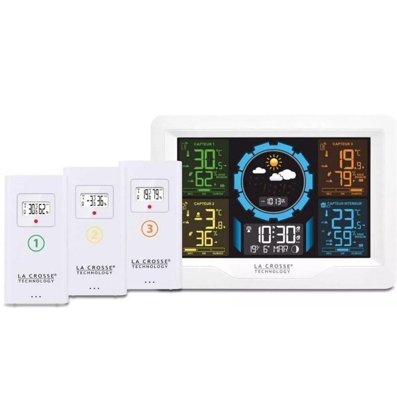Station météo blanc La Crosse Technology WS6304WHI