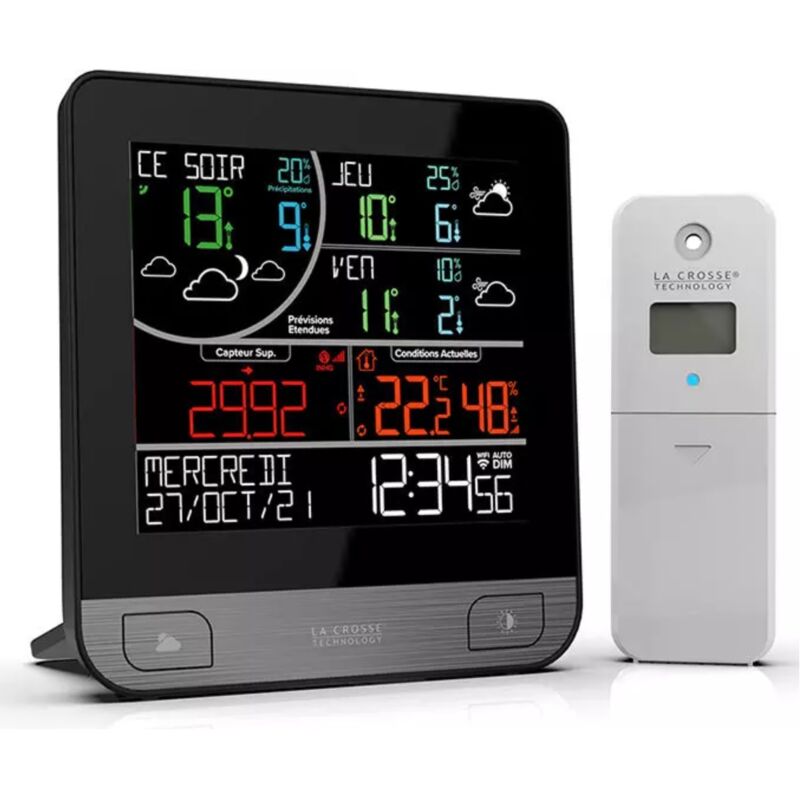 Station météo noir/gris La Crosse Technology LW3101-SIL