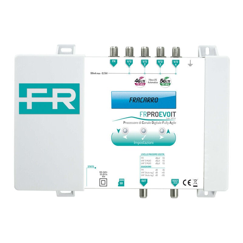 Fracarro - Unité de contrôle numérique frpro evo it programmable 4 entrées 113DB 287531