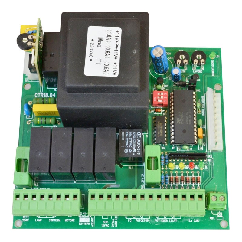 Panneau de contrôle central pour portail coulissant 230Vac 230v leb CTR18